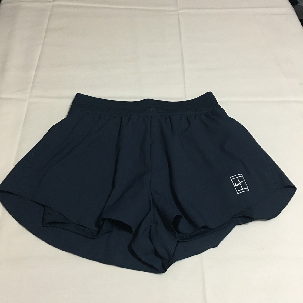 Nike Court Dri-FIT Tennis Shorts Medium Navy Blue Athletic Active